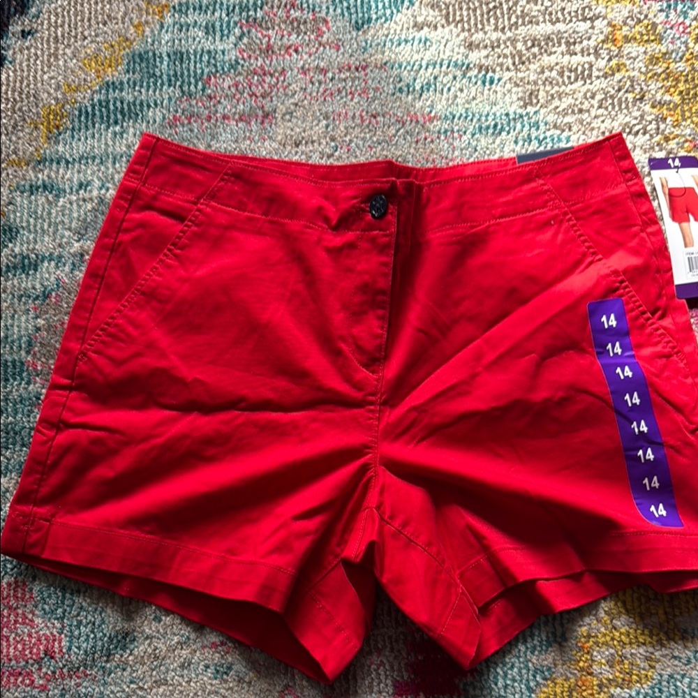 Women's Red Shorts